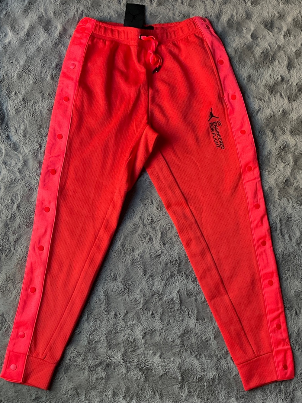 Jordan Men's Neon orange Snap-off Joggers